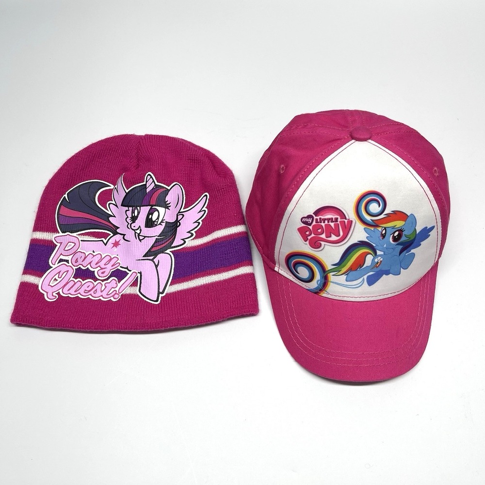 My Little Pony Girls Hot Pink One Size Beanie & Baseball Cap Adjustable